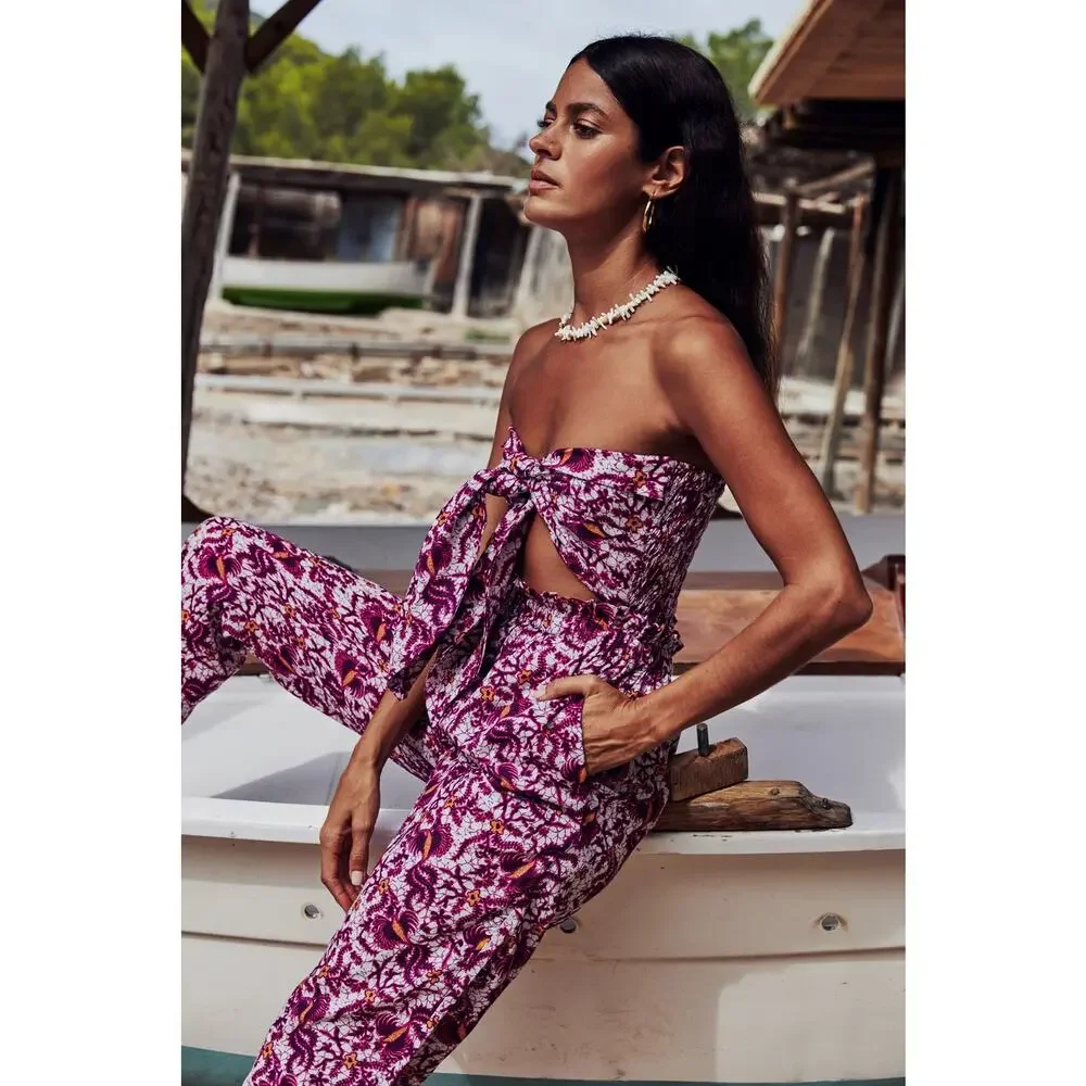 NWT Charina Sarte Ibiza Pants and Bandeau Top SET Size Medium - Picture 3 of 7